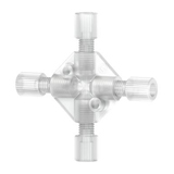 Cross Assembly Tefzel™ (ETFE) for 1/16" OD, .020 thru hole